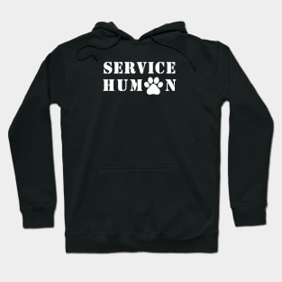 Service Human Stencil Font Hoodie